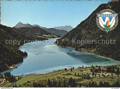 Weissensee Kaernten Fliegeraufnahme