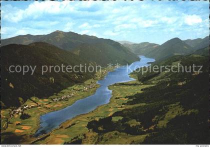 Weissensee Kaernten Fliegeraufnahme