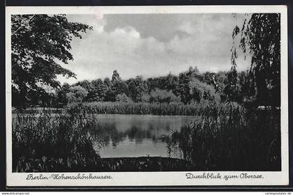 AK Berlin-Hohenschönhausen, Durchblick zum Obersee