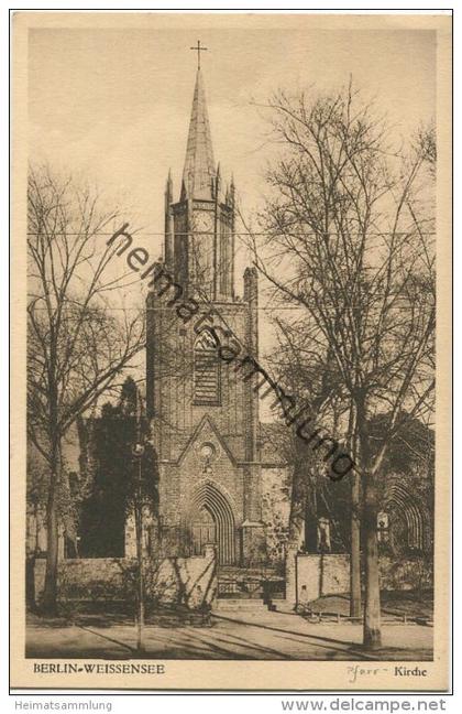 Berlin-Weissensee - Pfarrkirche - Verlag J. Goldiner Berlin