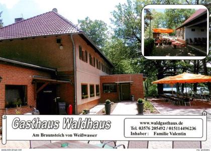 Weisswasser  Oberlausitz Gasthaus Waldhaus Am Braunsteich Terrasse