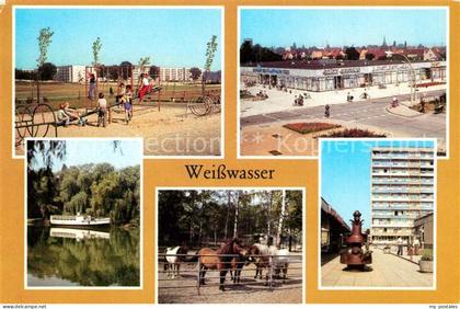 Weisswasser Oberlausitz Lutherstrasse Freizeizentrum Jahnteich Wasserturm Pferde