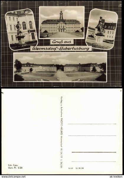 Ansichtskarte Wermsdorf DDR Mehrbild-AK Gruss aus Wermsdorf-Hubertusburg 1966