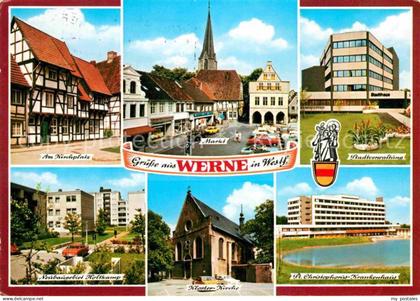 Werne Unna Kirchplatz Markt Holtkamp St. Christophorus-Krankenhaus Kloster-Kirch