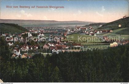 Wernigerode Harz Blick vom Beerberg auf Hasserode Wernigerode