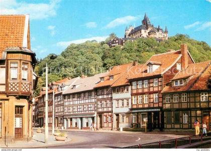 Wernigerode Harz Schoene Ecke mit Feudalmuseum Schloss Wernigerode