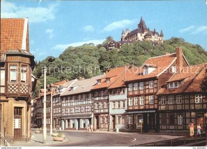 Wernigerode Harz Schoene Ecke mit Feudalmuseum und Schloss Wernigerode