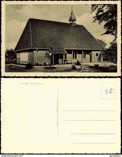 Ansichtskarte Halsbek-Westerstede Christuskirche 1962