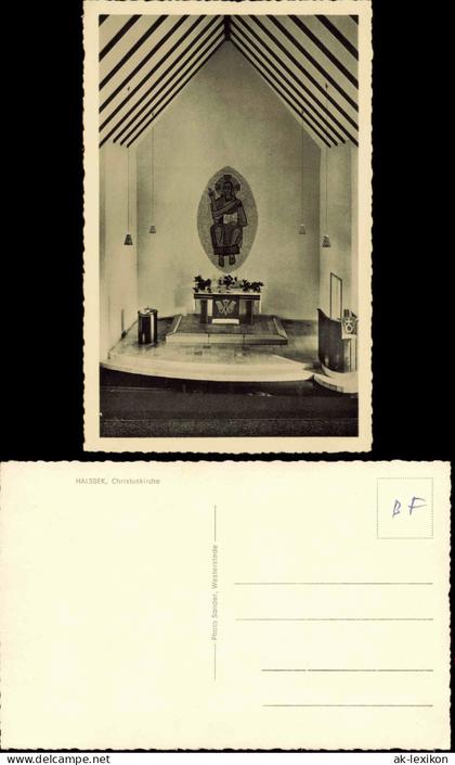 Ansichtskarte Halsbek-Westerstede Christuskirche - Altar 1961