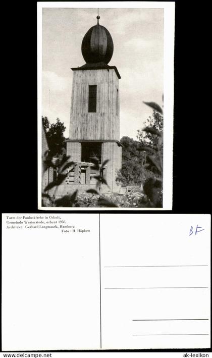 Ansichtskarte Ocholt-Westerstede Turm der Pauluskirche 1961