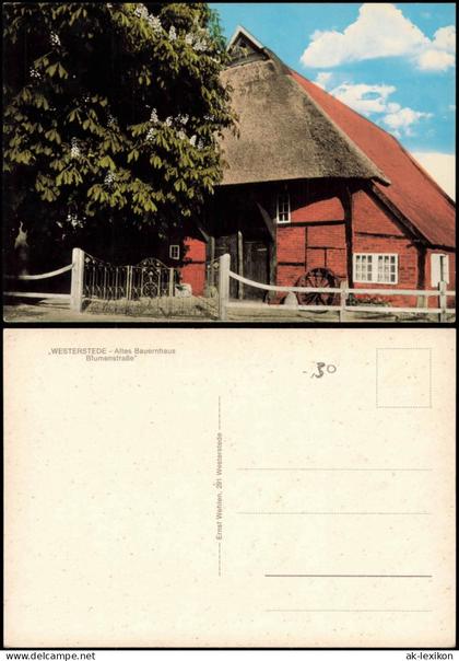 Ansichtskarte Westerstede Altes Bauernhaus Blumenstraße 30 1978