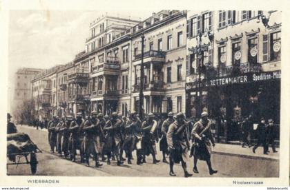 ALLEMAGNE/VIESBADEN - OCCUPATION FRANCAISE EN ALLEMAGNE < Vue animée NICOLASTRASSE