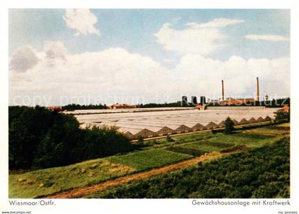 Wiesmoor Aurich Niedersachsen Gewaechshausanlage mit Kraftwerk