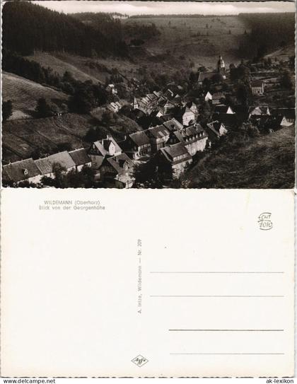 Wildemann (Innerstetal) Blick von der Georgenhöhe WILDEMANN (Oberharz) 1960