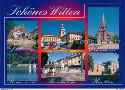 Witten Ruhr Johannisstrasse Rathaus Bahnhofstrasse Haus Witten