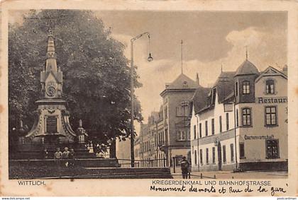Deutschland - WITTLICH - Kriegerdenkmal und Bahnhofstrasse