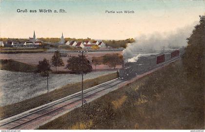 Deutschland - WÖRTH a. Rh. - Partie von Wörth - Eisenbahnlinie