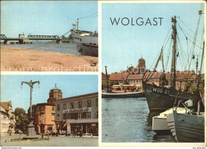 Wolgast Mecklenburg-Vorpommern Dampferanlegestelle Platz der Jugend Hafen