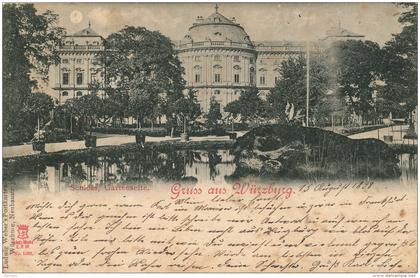 ALLEMAGNE - Gruss aus WUERZBURG (WÜRZBURG ) -1898