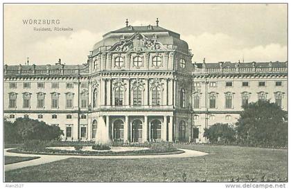 WÜRZBURG - Residenz, Rückseite (Verlag W. Sattler, N. 920)