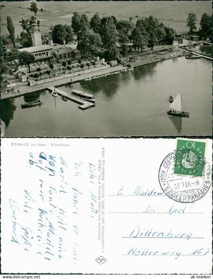 Ansichtskarte Steinhude-Wunstorf Luftaufnahme Strandhotel 1960