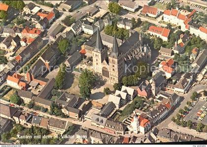 Xanten Fliegeraufnahme mit Dom