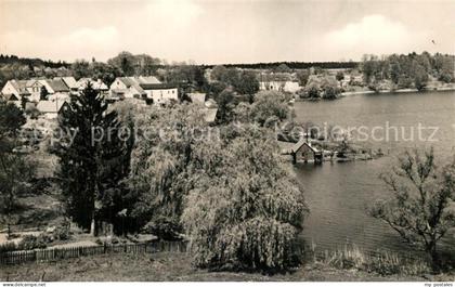 Flecken Zechlin Panorama Schwarzer See Handabzug