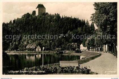 Ziegenrueck Uferpartie an der Saale Burg Luftkurort
