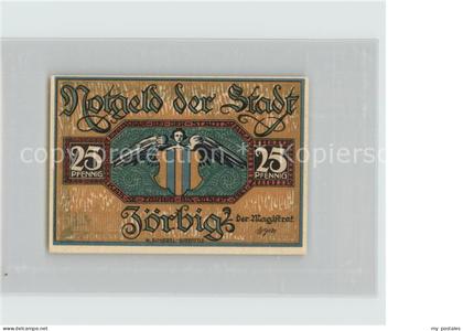 Zoerbig 25 Pfennig Gutschein Portrait Schriftsteller Reinhold Schmidt