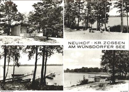 Neuhof Zossen Bungalow Wuensdorfer See Badestrand Bootssteg