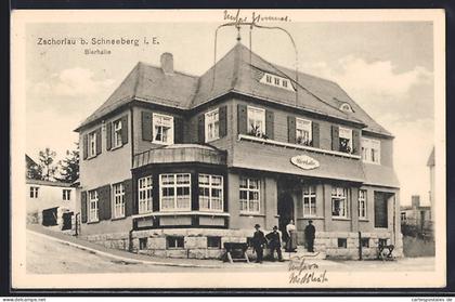 AK Zschorlau, Gasthaus Bierhalle