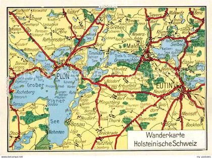 Holsteinische Schweiz Wanderkarte