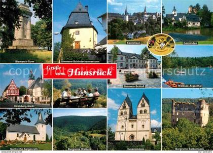 Hunsrueck Bismarck Turm Simmern Schinderhannesturm Kastellaun Gemuenden Simmern