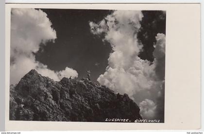 (25378) Foto AK Zugspitze, Gipfelkreuz 1940er