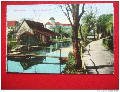 ALLEMAGNE - ZWEIBRÛCKEN - ZWEIBRUECKEN - PARTIE AM BLEICHERBACH -