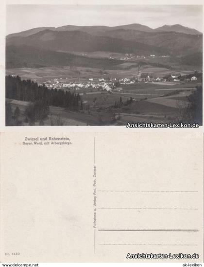 Ansichtskarte Zwiesel Zwiesel und Rabenstein 1936