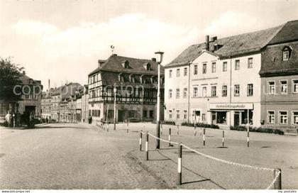Zwoenitz Marktplatz Blick in die Bahnhofstrasse