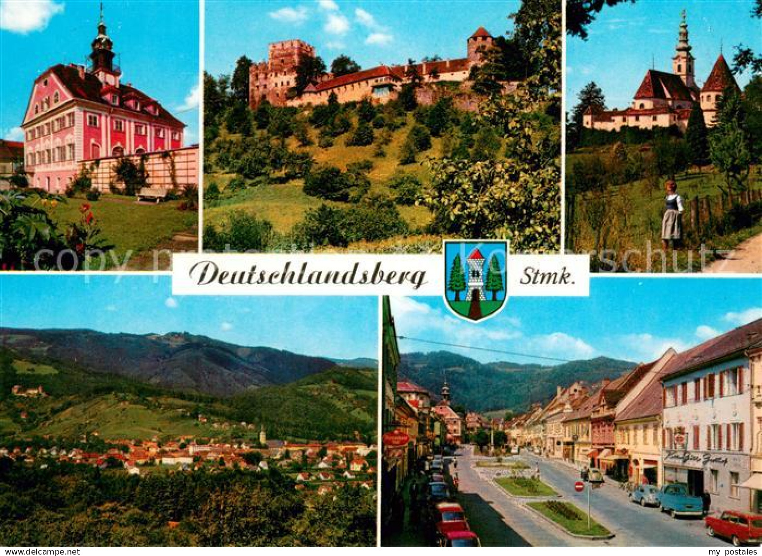 Deutschlandsberg Rathaus Burg Deutschlandsberg Schloss Hollenegg Hauptplatz