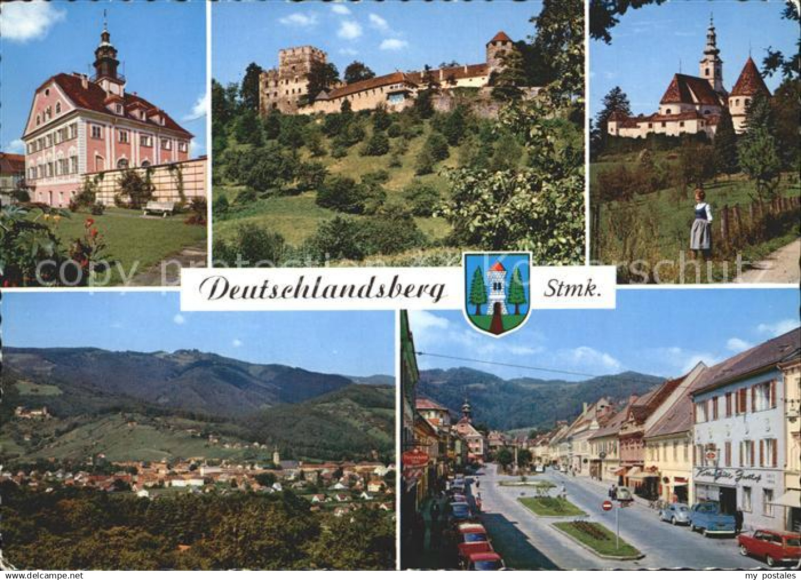 Deutschlandsberg Rathaus Burg Deutschlandsberg Schloss Hollenegg Hauptplatz