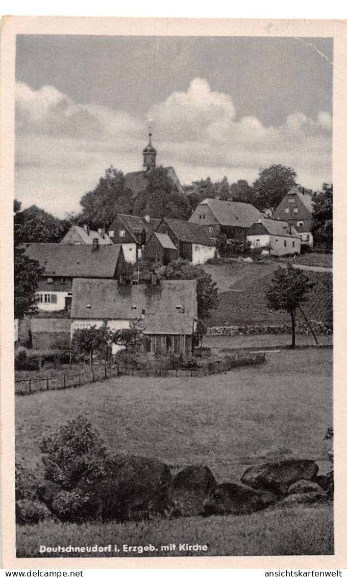 Deutschneudorf (Erzgeb.) mit Kirche gl1962 #195.851