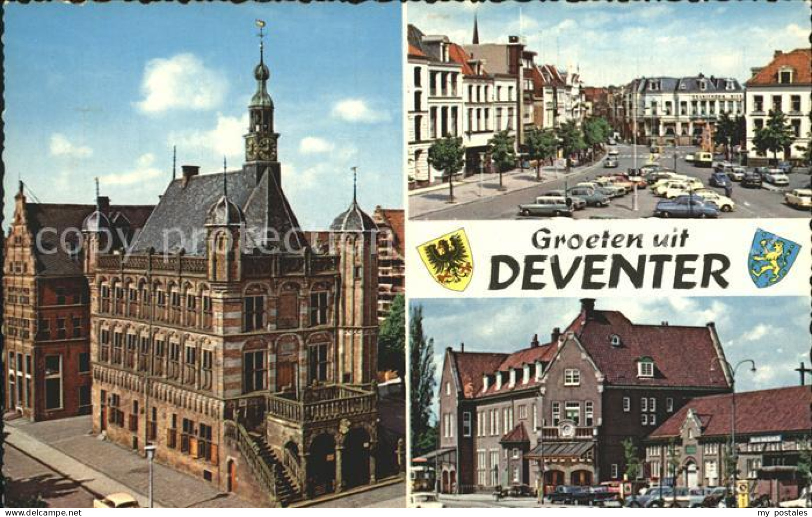 Deventer Rathaus Strassenpartie Teilansicht