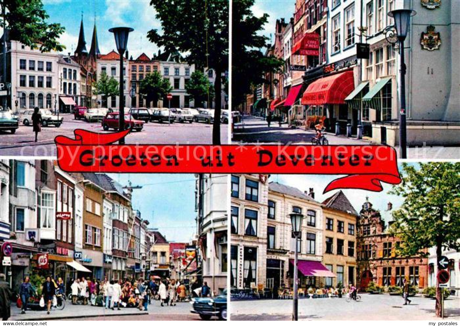 Deventer Stadtzentrum Platz Fussgaengerzone