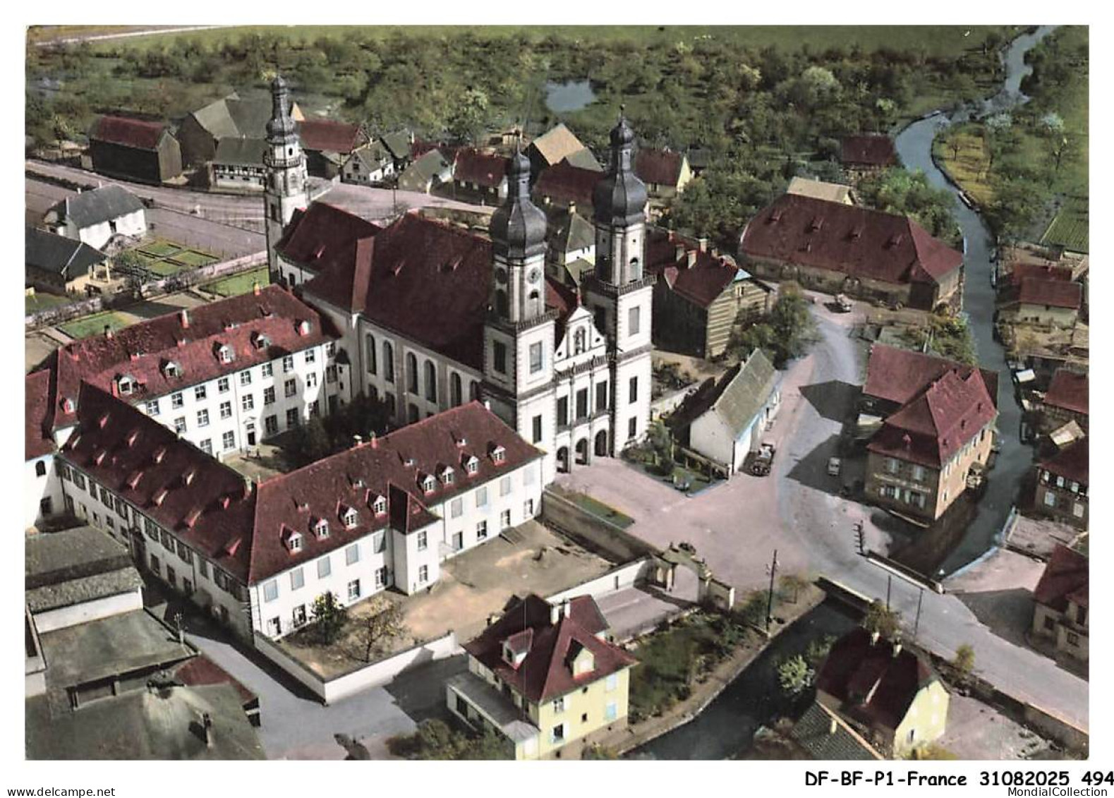 DF-BFP1-0248-67 - EBERSMUNSTER -  Vue aerienne - Eglise abbatiale et couvent