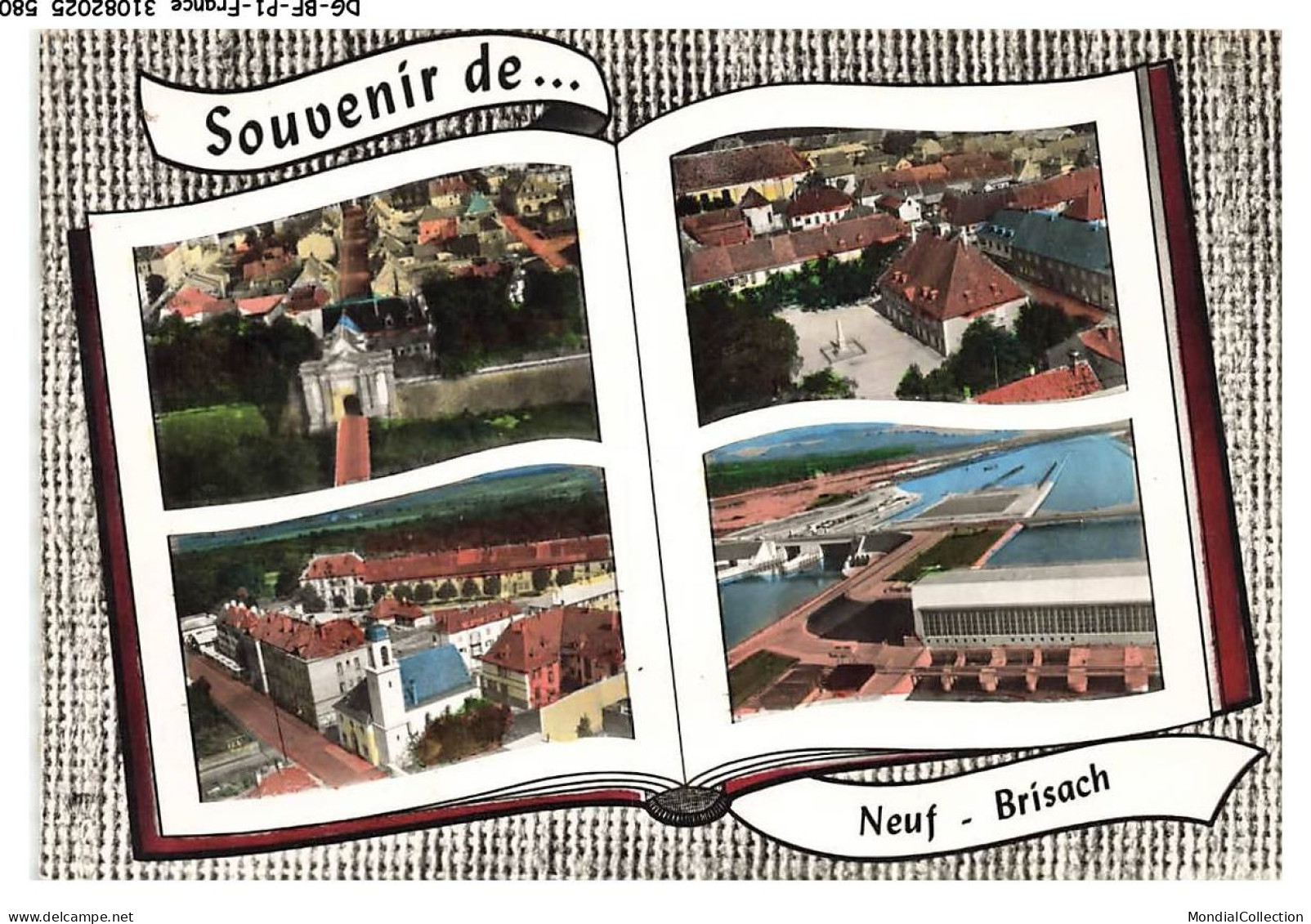 DG-BFP1-0291-68 - NEUF-BRISACH - Porte de colmar - La place de l'hotel de ville vogelgrun