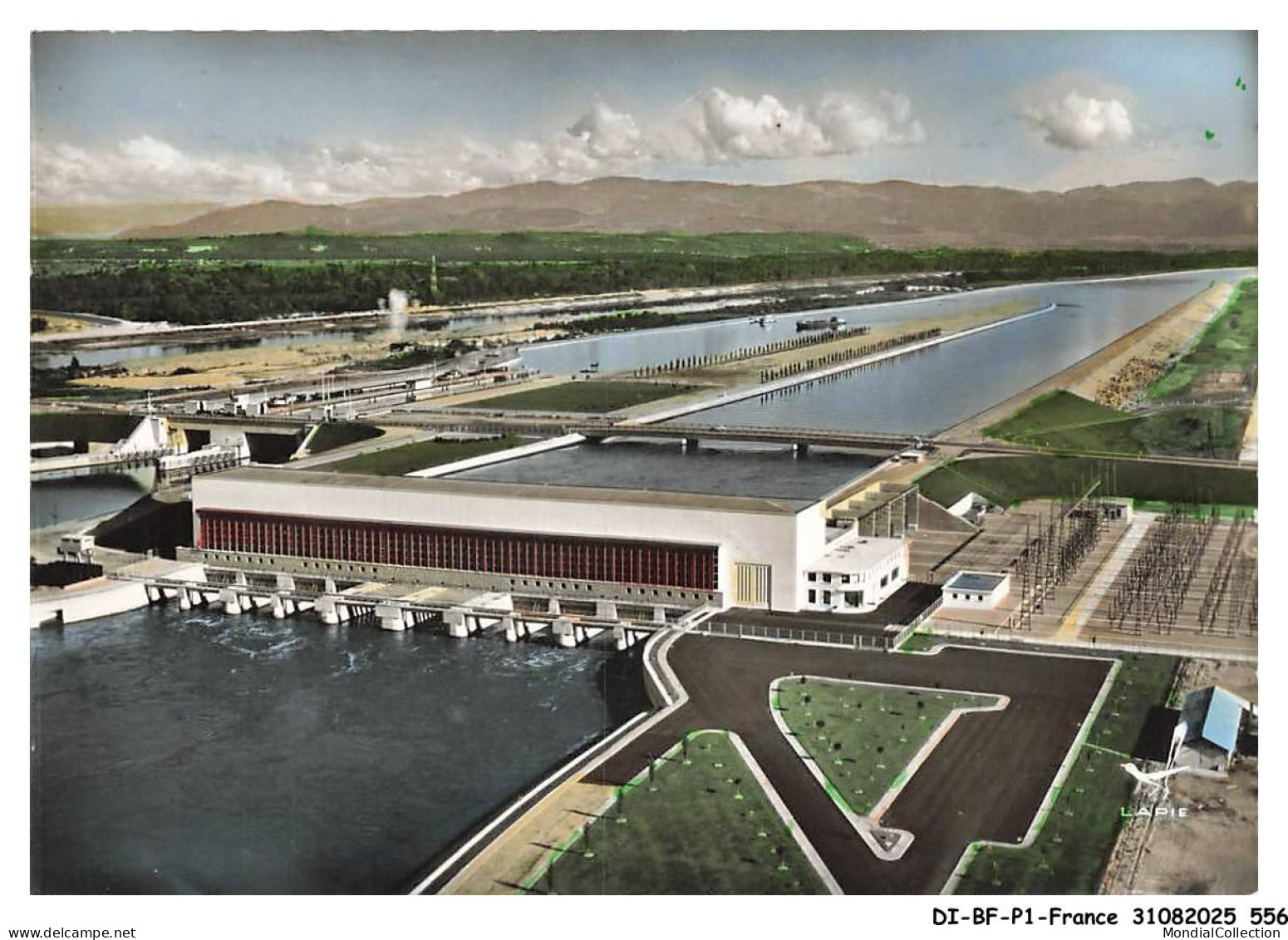 DI-BFP1-0280-68 - EN AVION AU-DESSUS DE BARRAGE DE VOGELGRUN