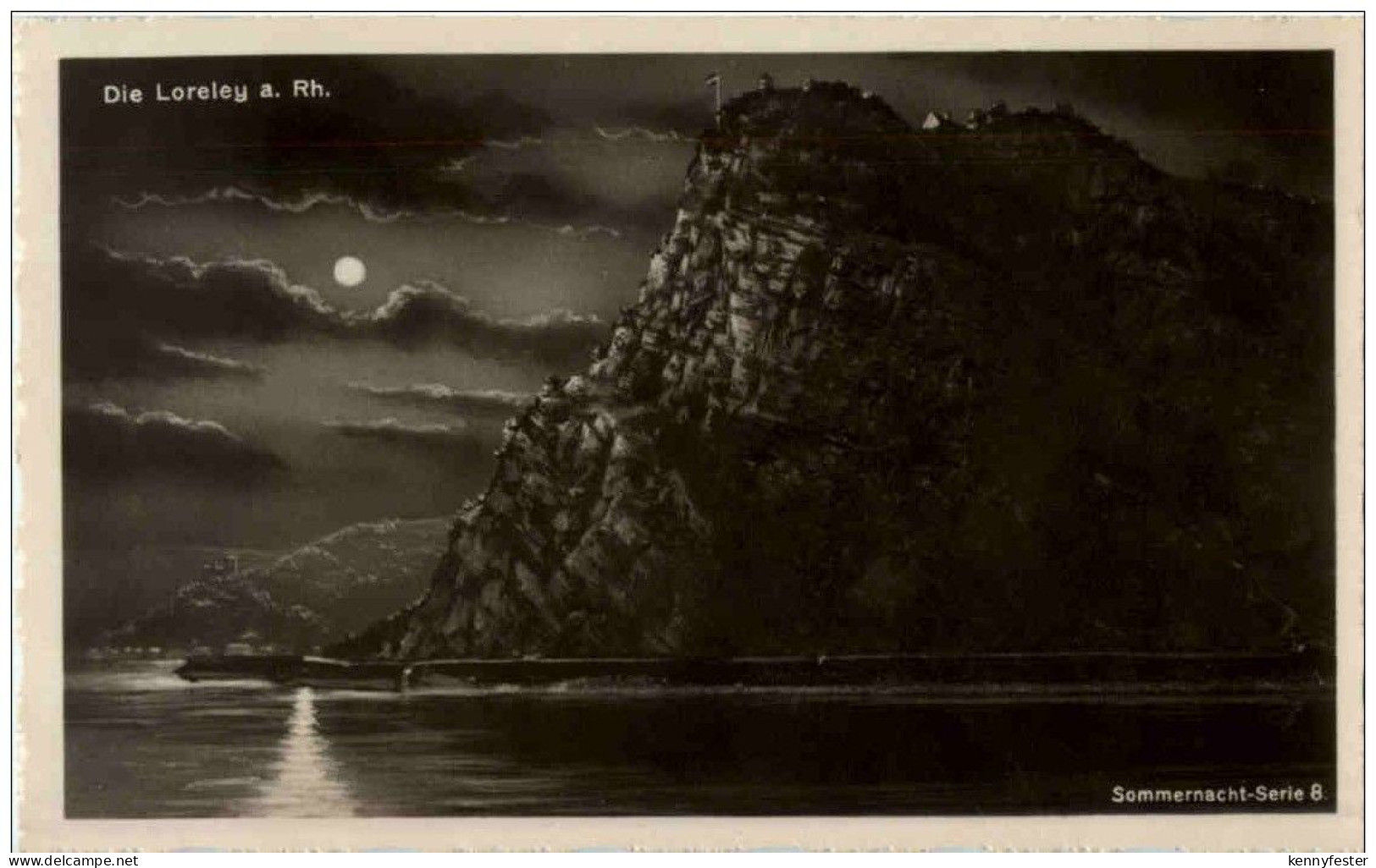 Die Loreley bei Nacht