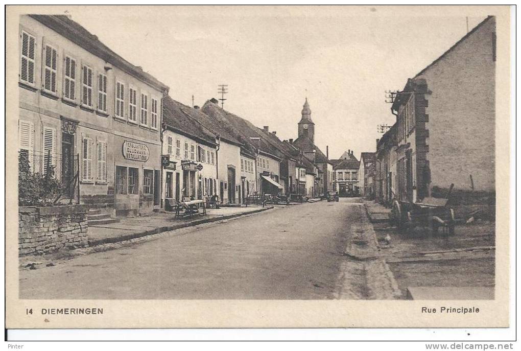 DIEMERINGEN - Rue principale