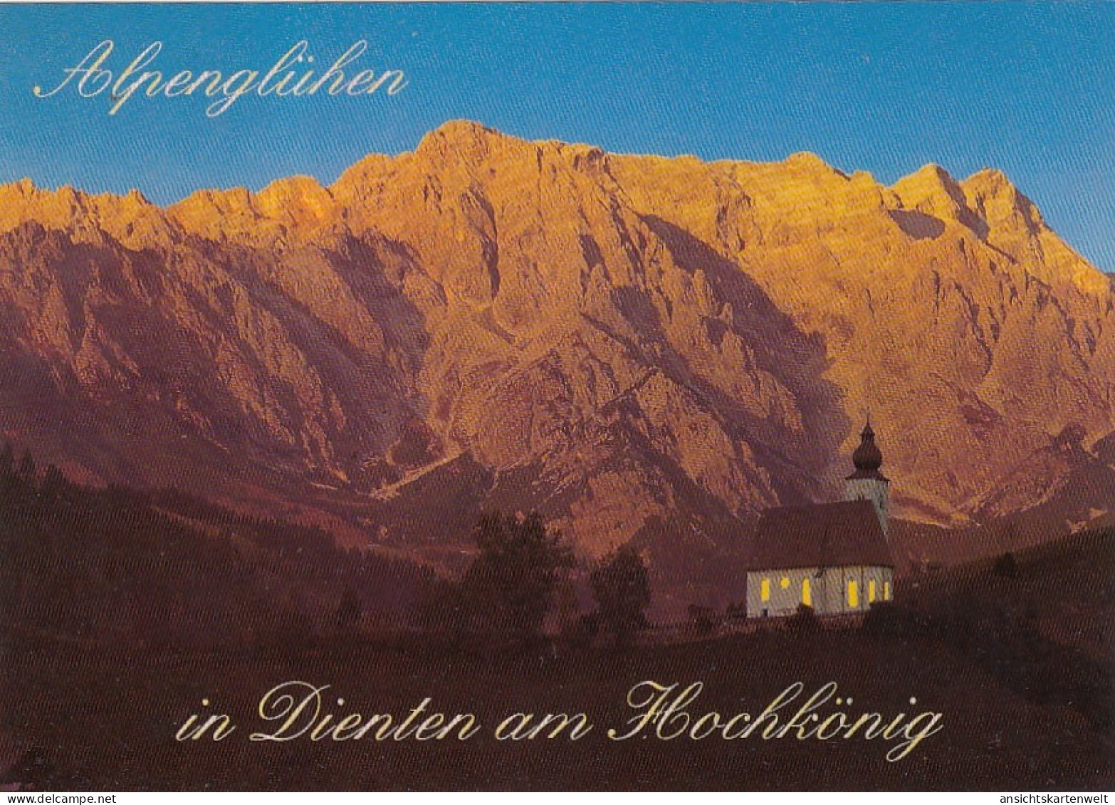 Dienten am Hochkönig, Alpenglühen ngl #G1150