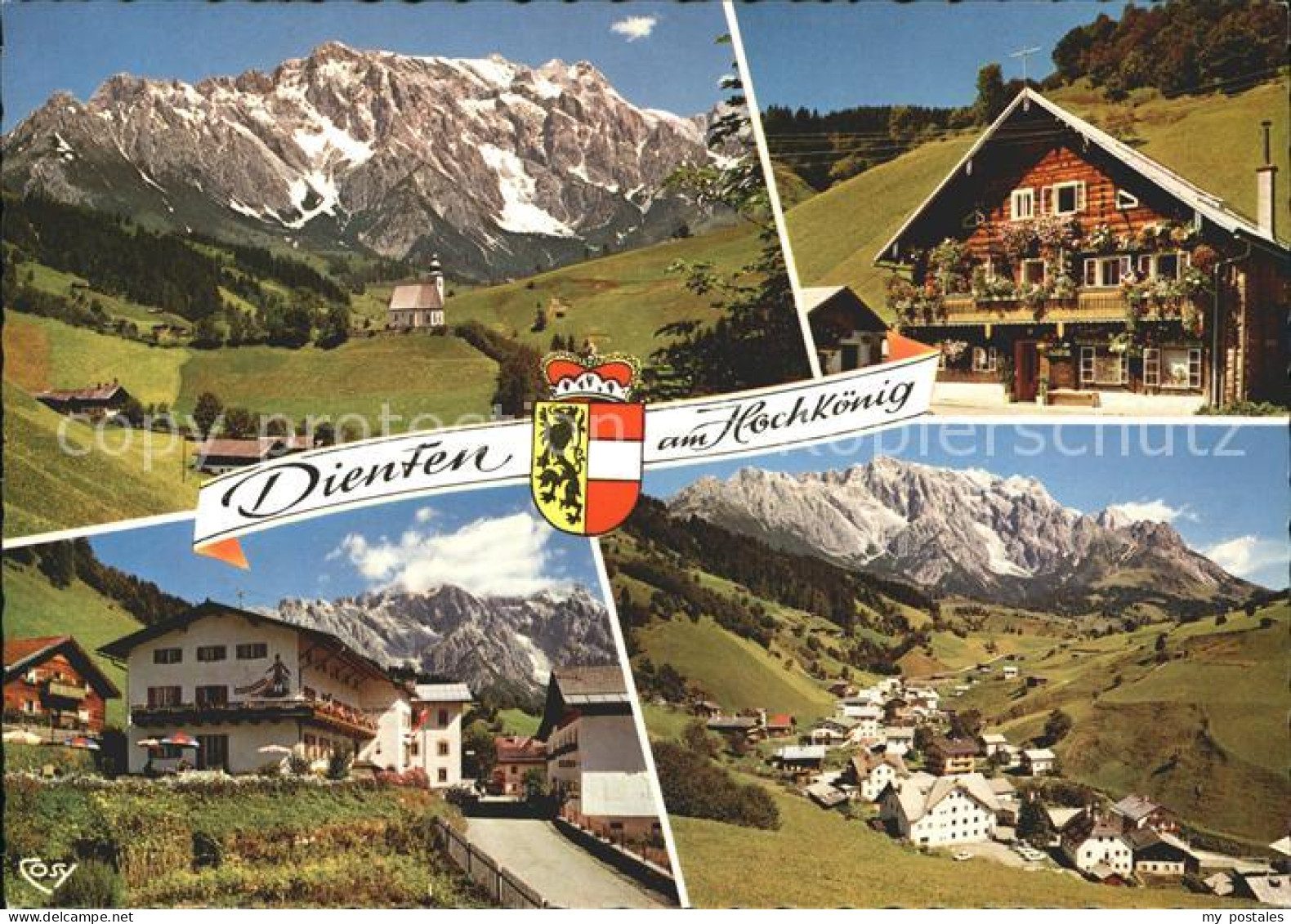 Dienten Hochkoenig Panorama Dorfmotive