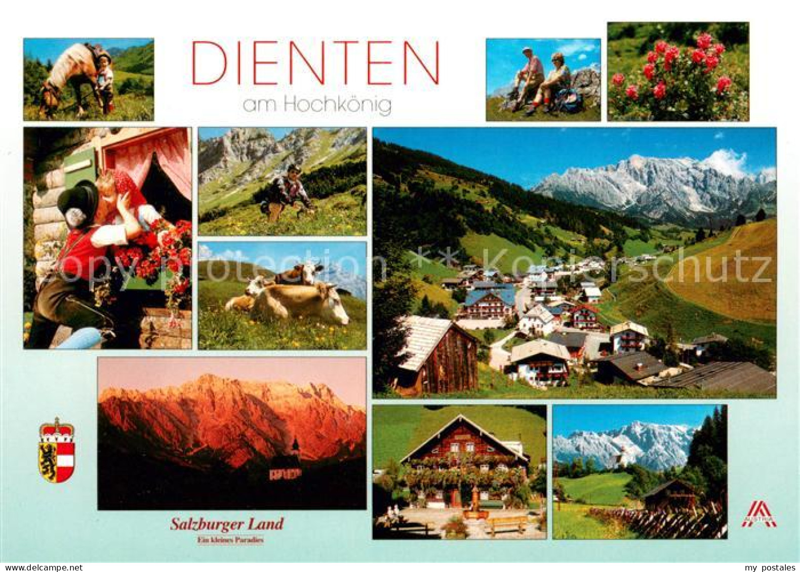 Dienten Hochkoenig Panorama Teilansichten